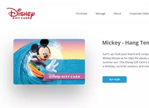 Disney Gift Card Image